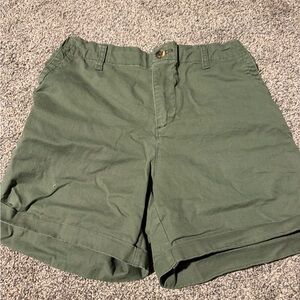 Old Navy Men's Green Flat Front Shorts